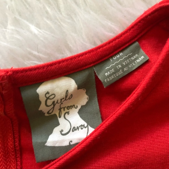 Girls From Savoy Red Dress - Picture 3 of 5